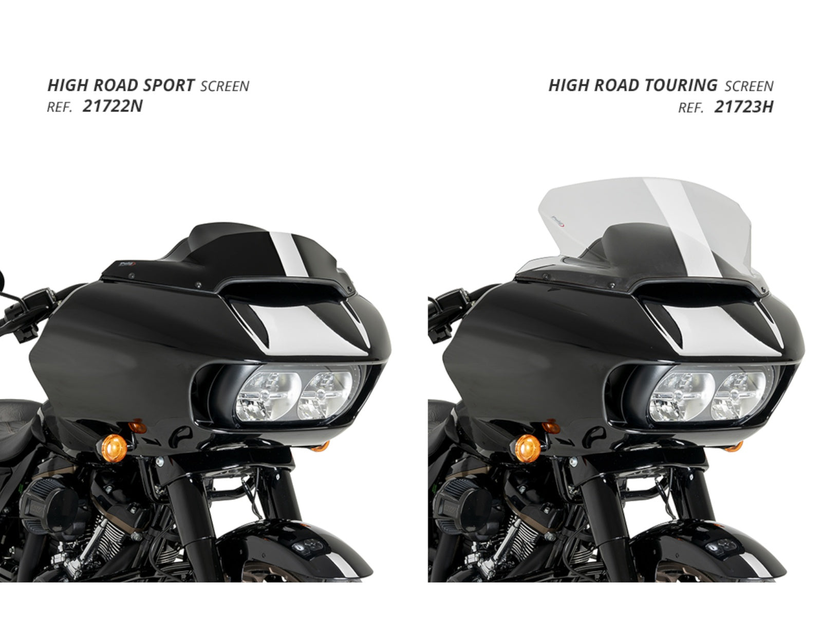 Puig Batwing Sport Screen In Clear for Harley Davidson Road Glide FLTRX (15-23)