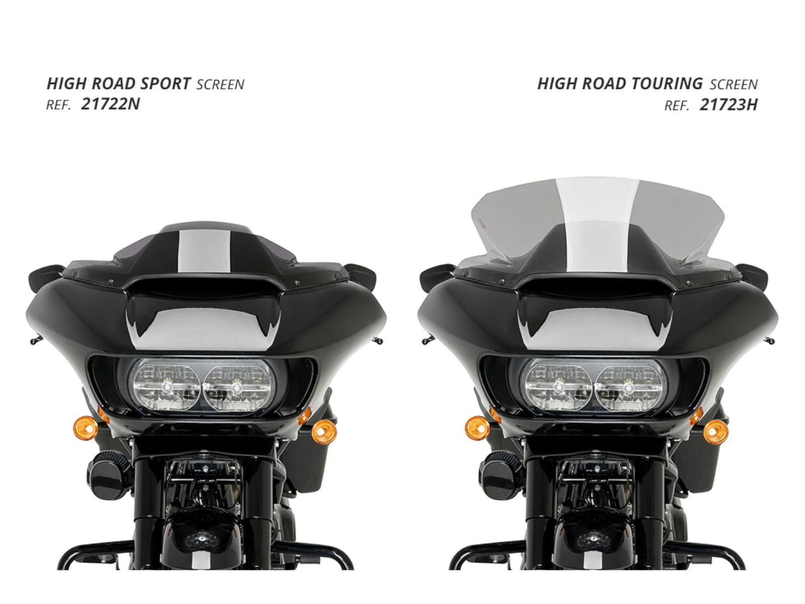 Puig Batwing Sport Screen In Clear for Harley Davidson Road Glide Limited FLTRK (20-24)