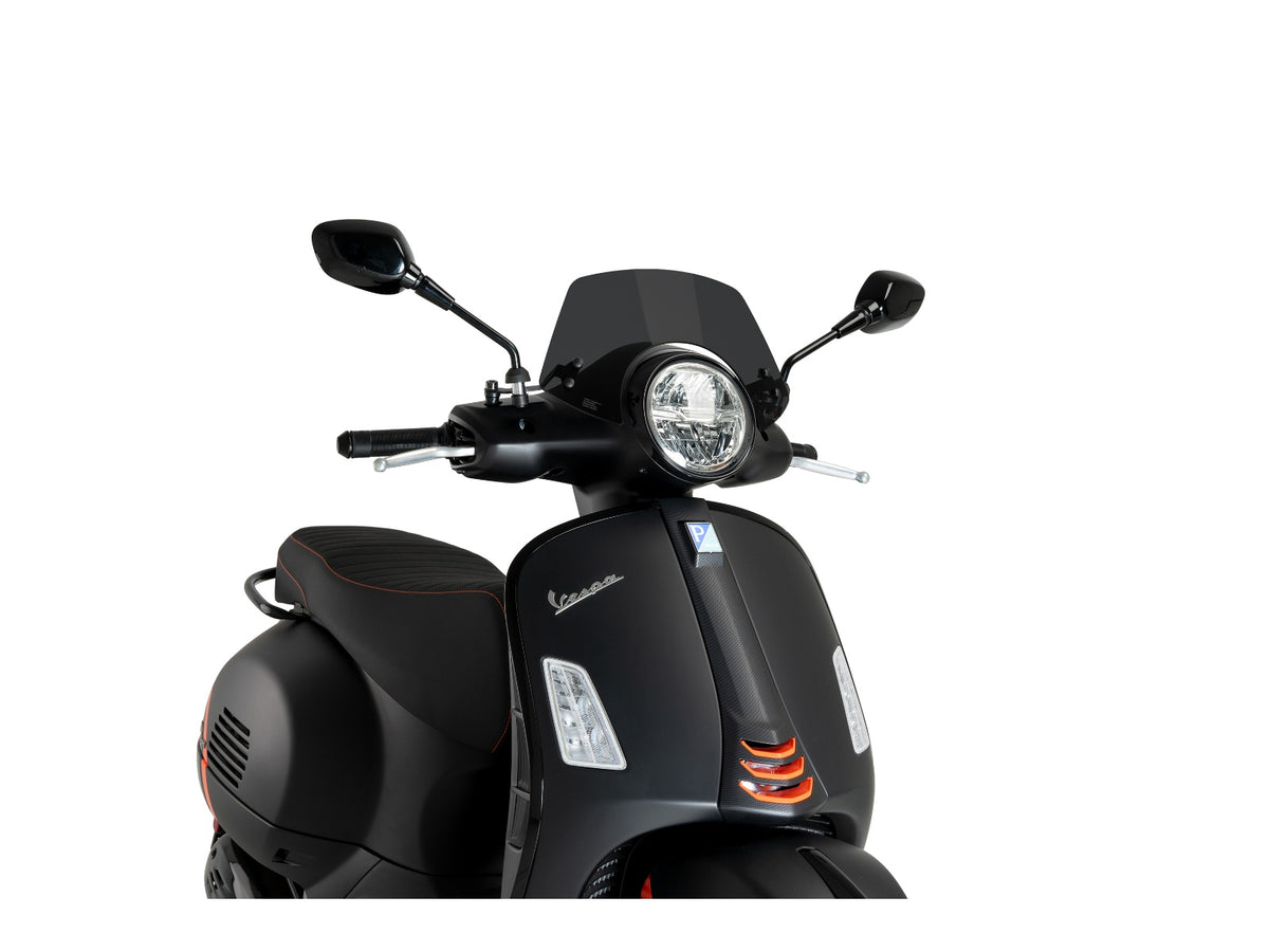 Puig GTS Sport Screen In Clear for Piaggio Vespa GTS Super Sport 300 (23-25)