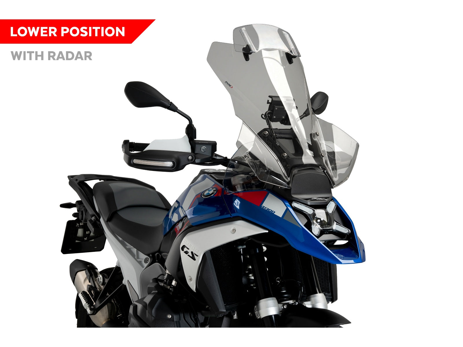 Puig Touring Screen With Extender In Clear for BMW R1300 GS (23-25)