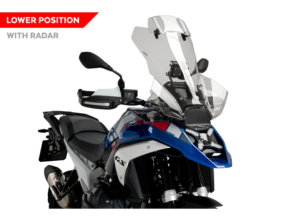 Puig Touring Screen With Extender In Clear for BMW R1300 GS (23-25)