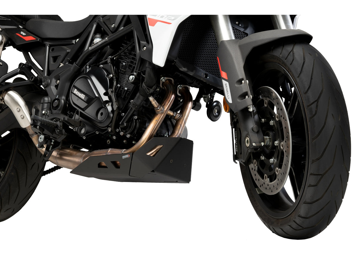 Puig Engine Sump Guard In Black for Benelli TRK 702 (23-24)