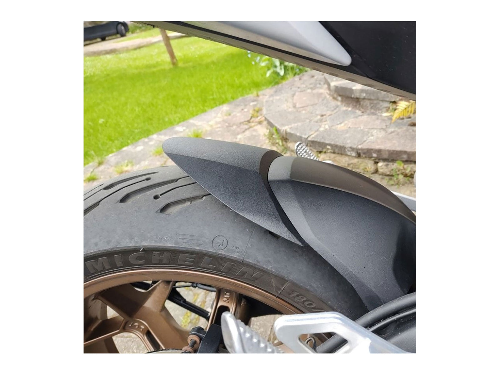 Puig Rear Mudguard Extender In Matt Black for Zero SR (19-24)