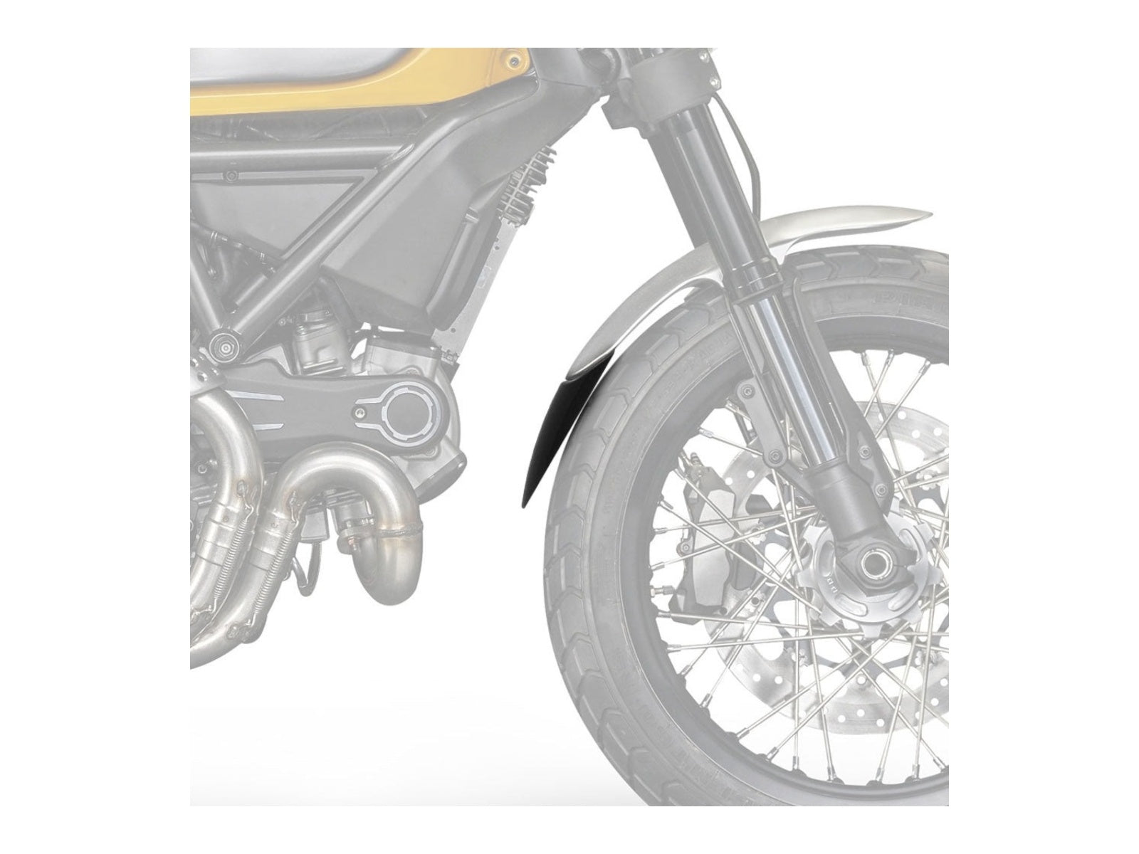 Puig Front Mudguard Extender for Ducati Scrambler Icon (15-18)