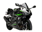 Puig Racing Downforce Spoilers In Matt Black for Kawasaki ZX-6R 636 (24-25)