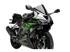Puig Racing Downforce Spoilers In Matt Black for Kawasaki ZX-6R 636 (24-25)
