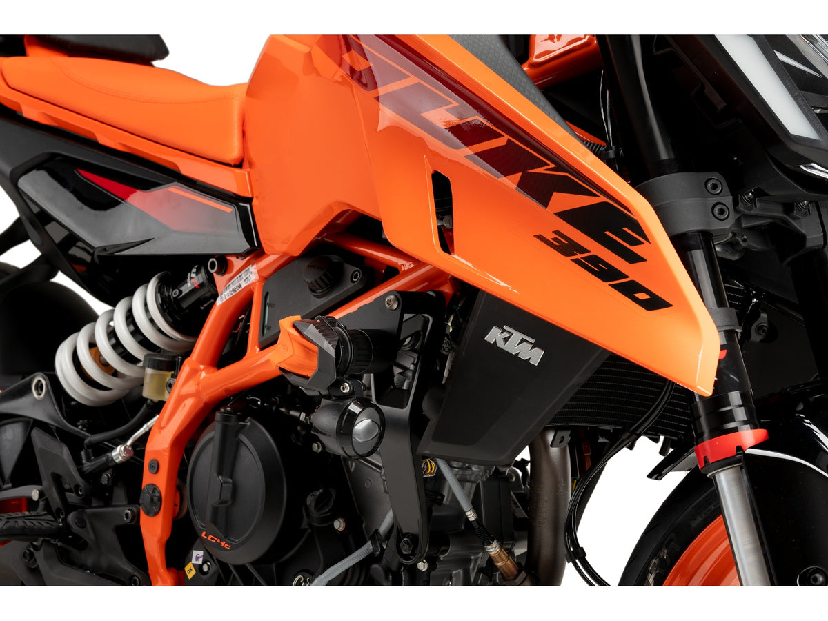 Puig R19 Frame Sliders In Black for KTM 125 Duke (24-25) Main image