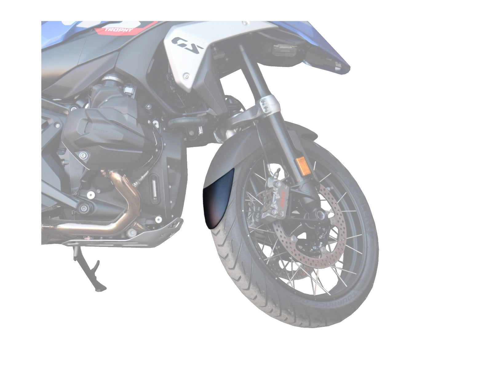 Puig Front Mudguard Extender In Black for BMW R1300 GS (23-25)