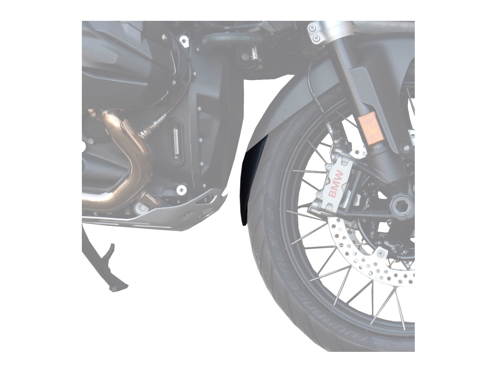 Puig Front Mudguard Extender In Black for BMW R1300 GS Adventure (24-25)