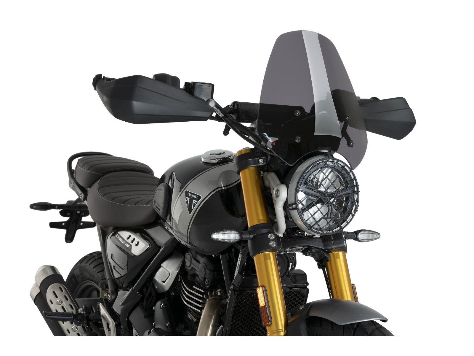 Puig New Generation Sport Screen In Clear for Triumph Scrambler 400 X (24-25)