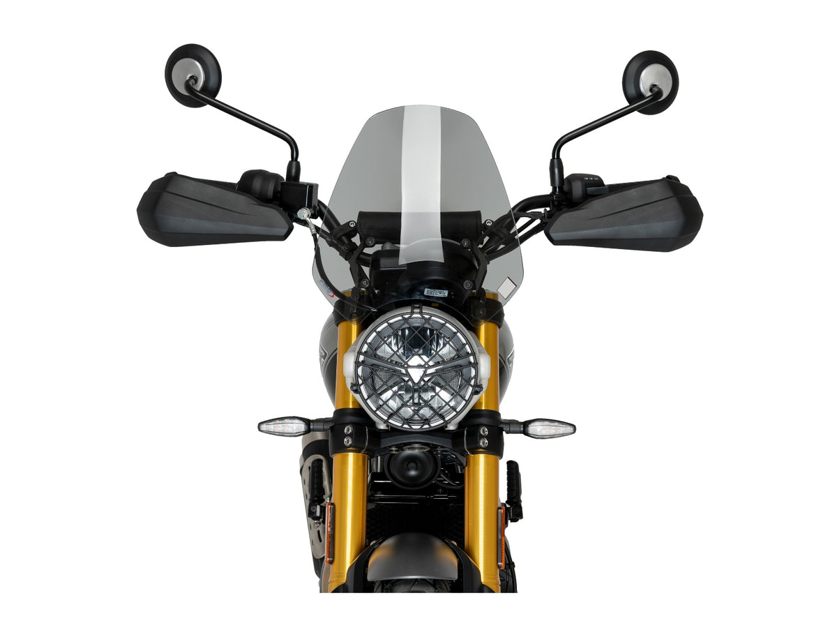 Puig New Generation Sport Screen In Clear for Triumph Scrambler 400 X (24-25)