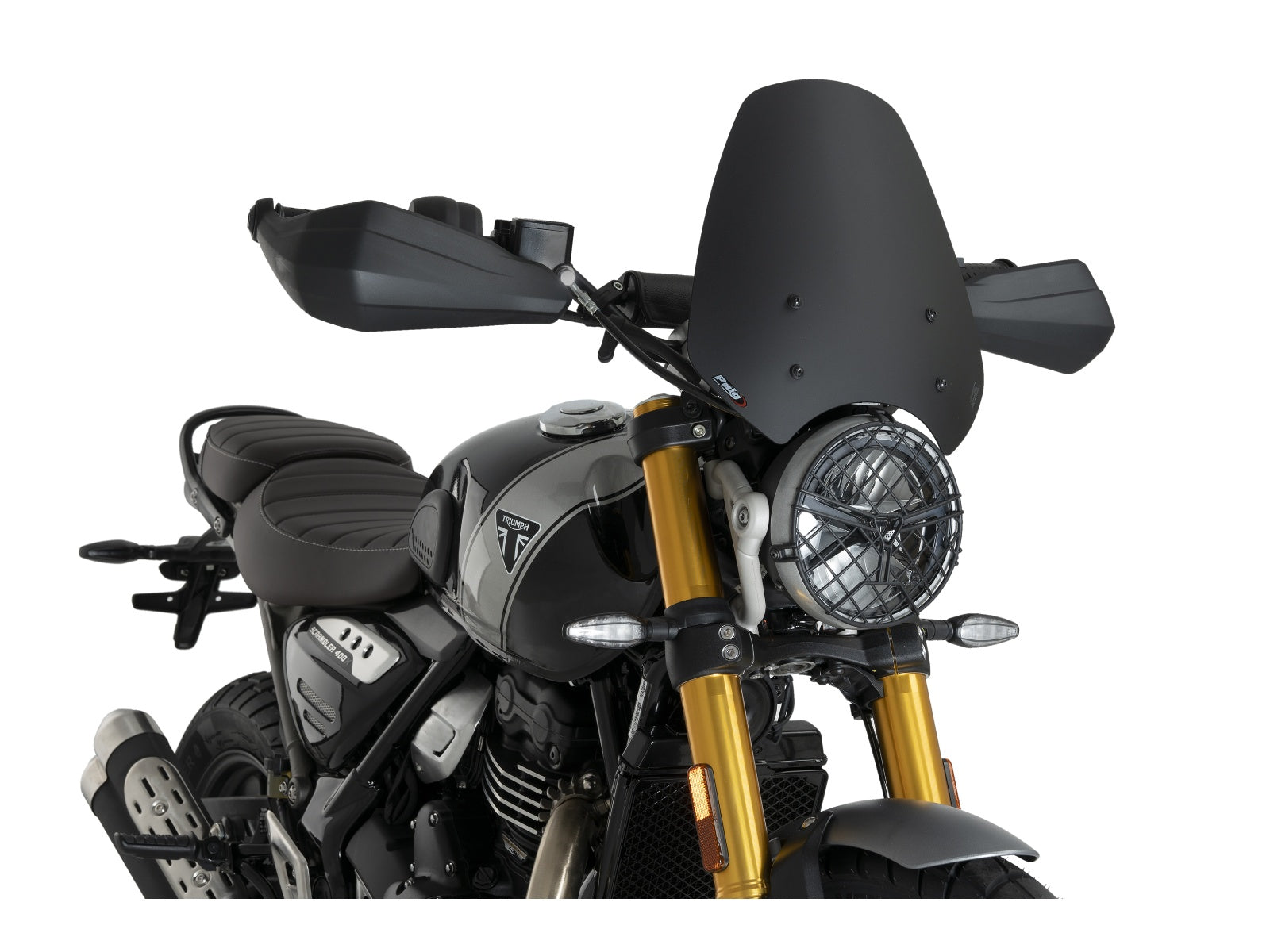 Puig New Generation Sport Screen In Clear for Triumph Scrambler 400 X (24-25)
