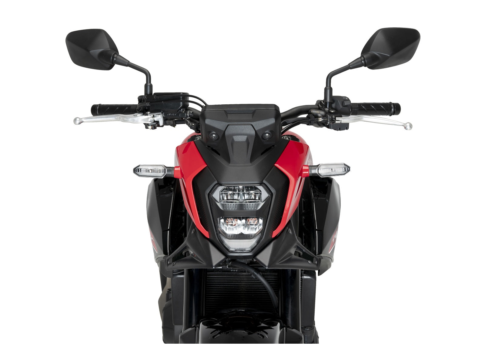 Puig Naked Front Downforce Spoilers In Matt Black for Honda CB500 Hornet (24-25)