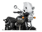 Puig Adjustable Twin Screen In Clear for Triumph Bonneville T120 (16-25)