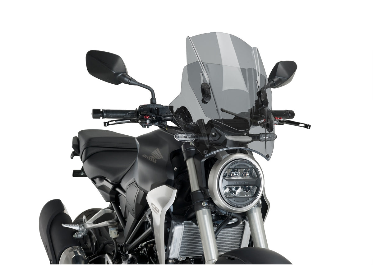Puig Adjustable Twin Screen In Clear for Honda CB300 R Neo Sports Cafe (18-19)