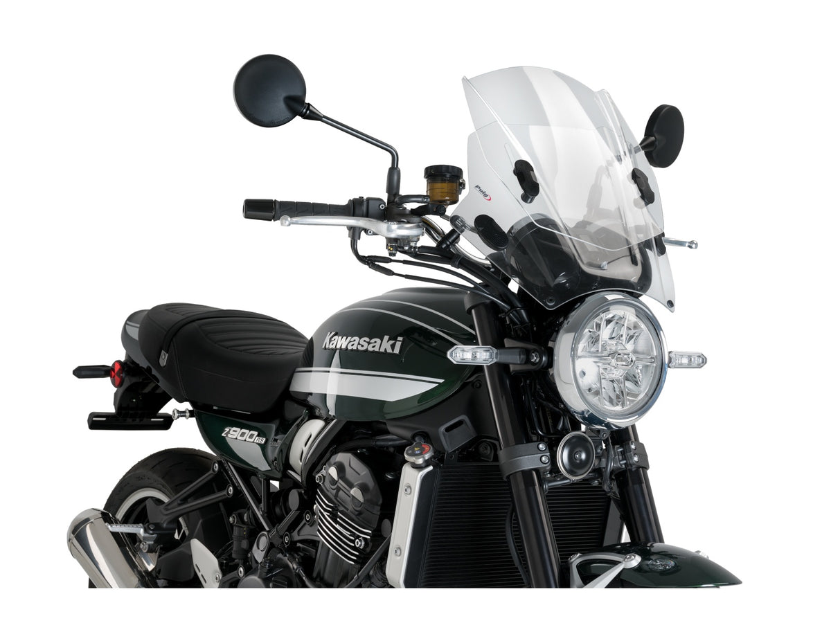 Puig Adjustable Twin Screen In Clear for Kawasaki Z900 RS (21-25)