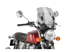 Puig Adjustable Twin Screen In Clear for Triumph Bonneville SE (09-15)