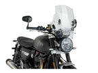 Puig Adjustable Twin Screen In Clear for Triumph Speed Twin 1200 (19-24)