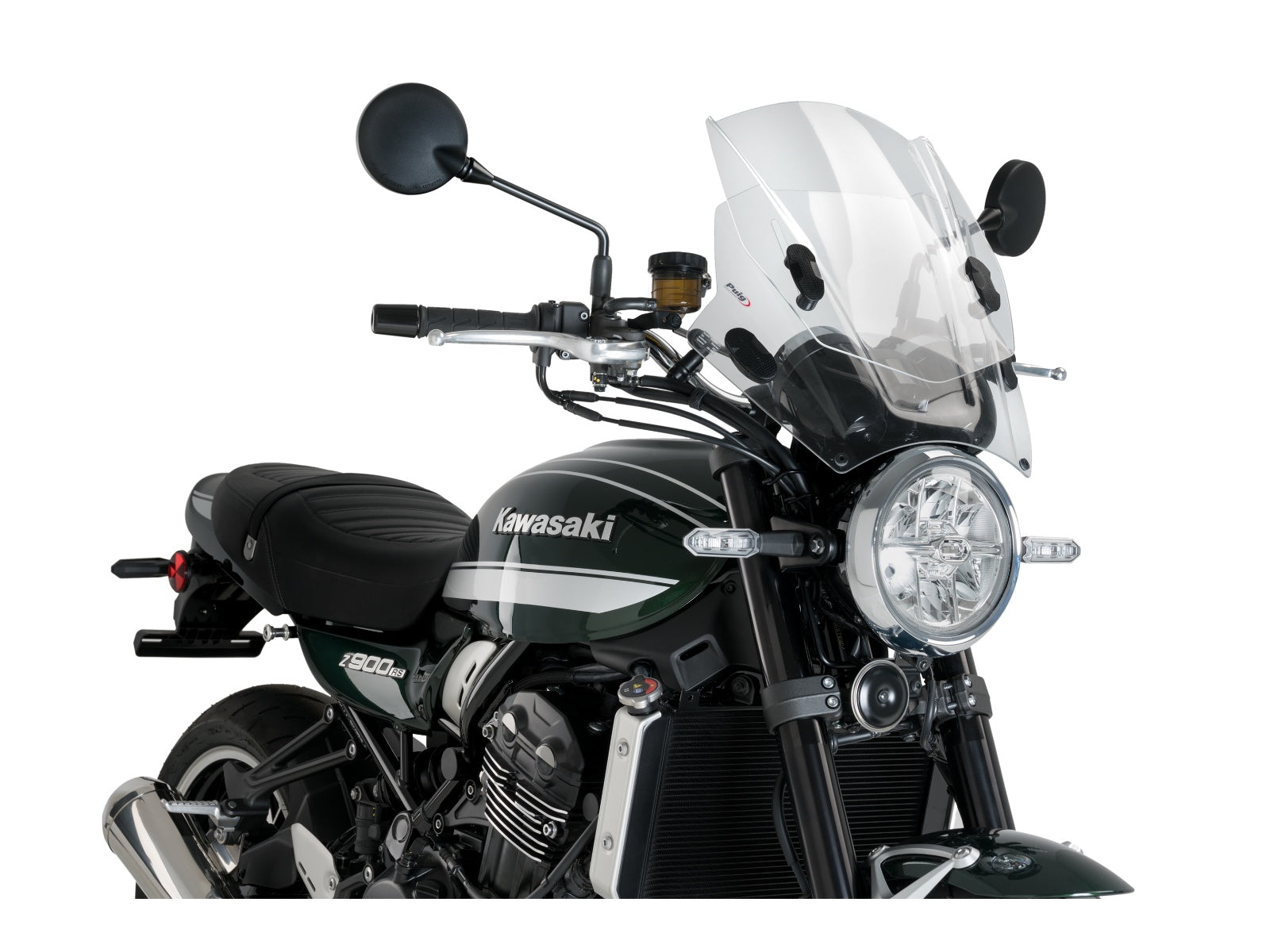 Puig Adjustable Twin Screen In Clear for Kawasaki Z900 RS SE (22-25)