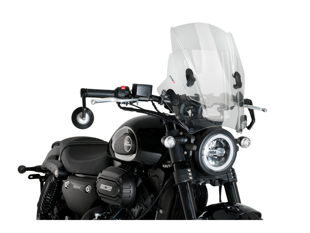 Puig Adjustable Twin Screen In Clear for Keeway V302C (22-25)