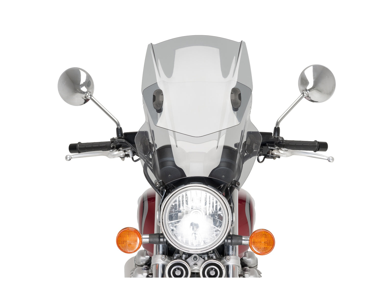 Puig Adjustable Twin Screen In Clear for Triumph Bonneville SE (09-15)