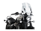 Puig Adjustable Twin Screen In Clear for Triumph Bonneville Speedmaster (18-25)
