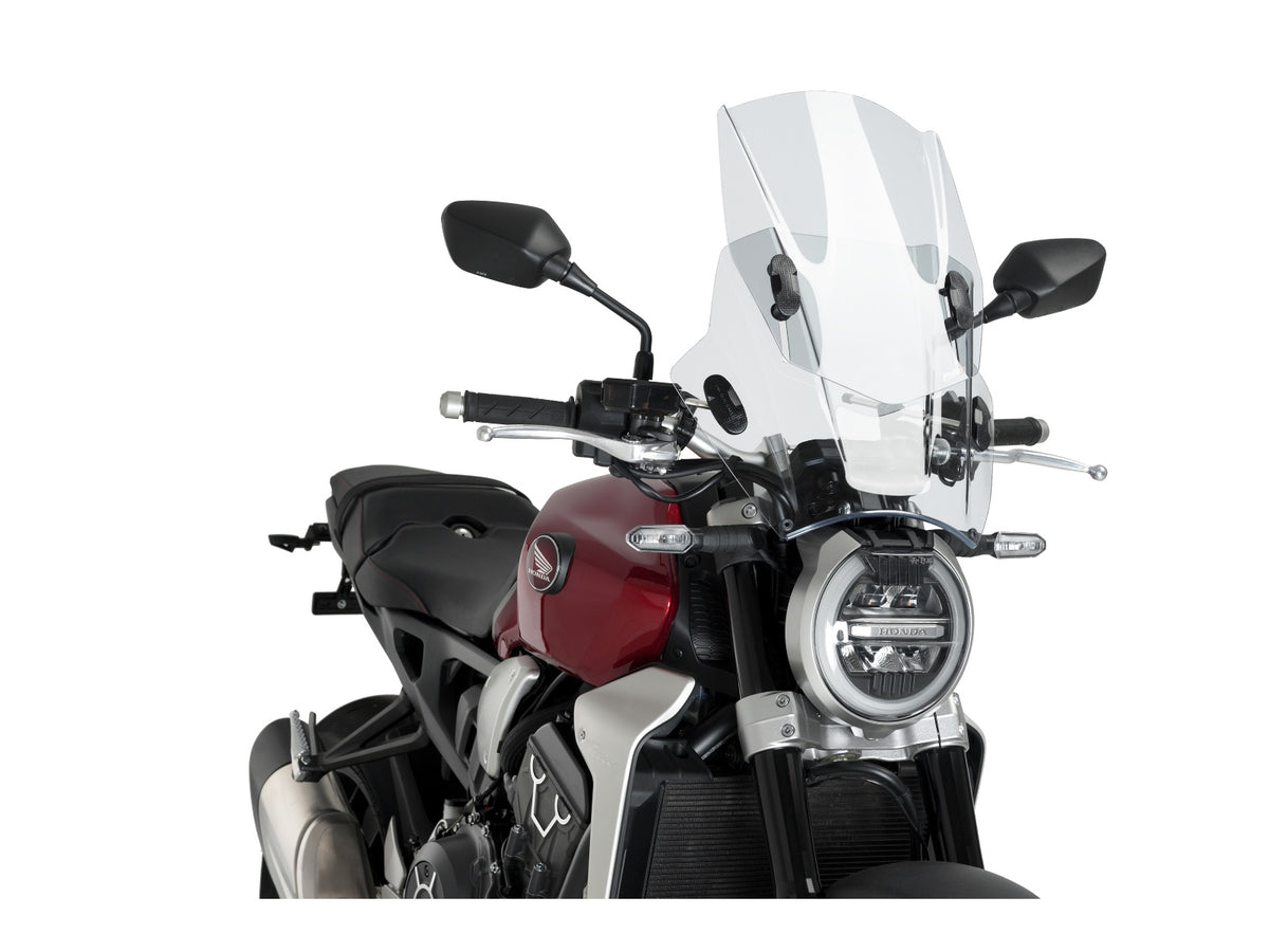 Puig Adjustable Twin Screen In Clear for Honda CB1000 R Neo Sports Cafe (18-20)