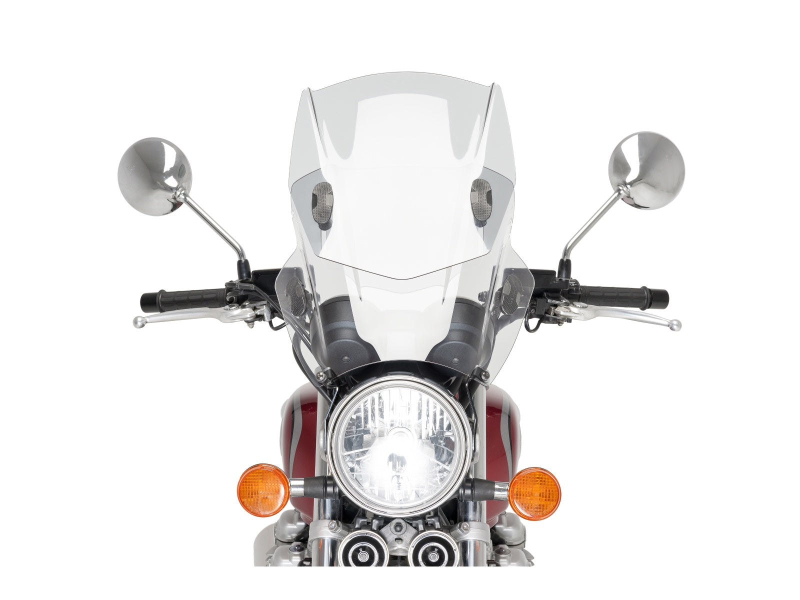 Puig Adjustable Twin Screen In Clear for Triumph Bonneville SE (09-15)