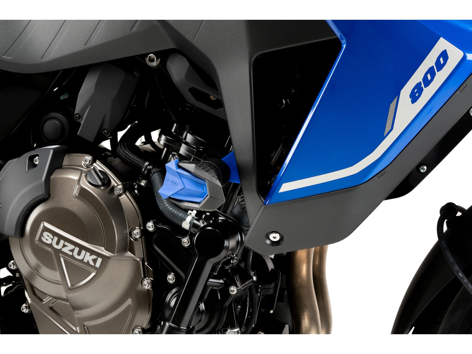 Puig R19 Frame Sliders In Black for Suzuki V-Strom 800 Tech (23-24)