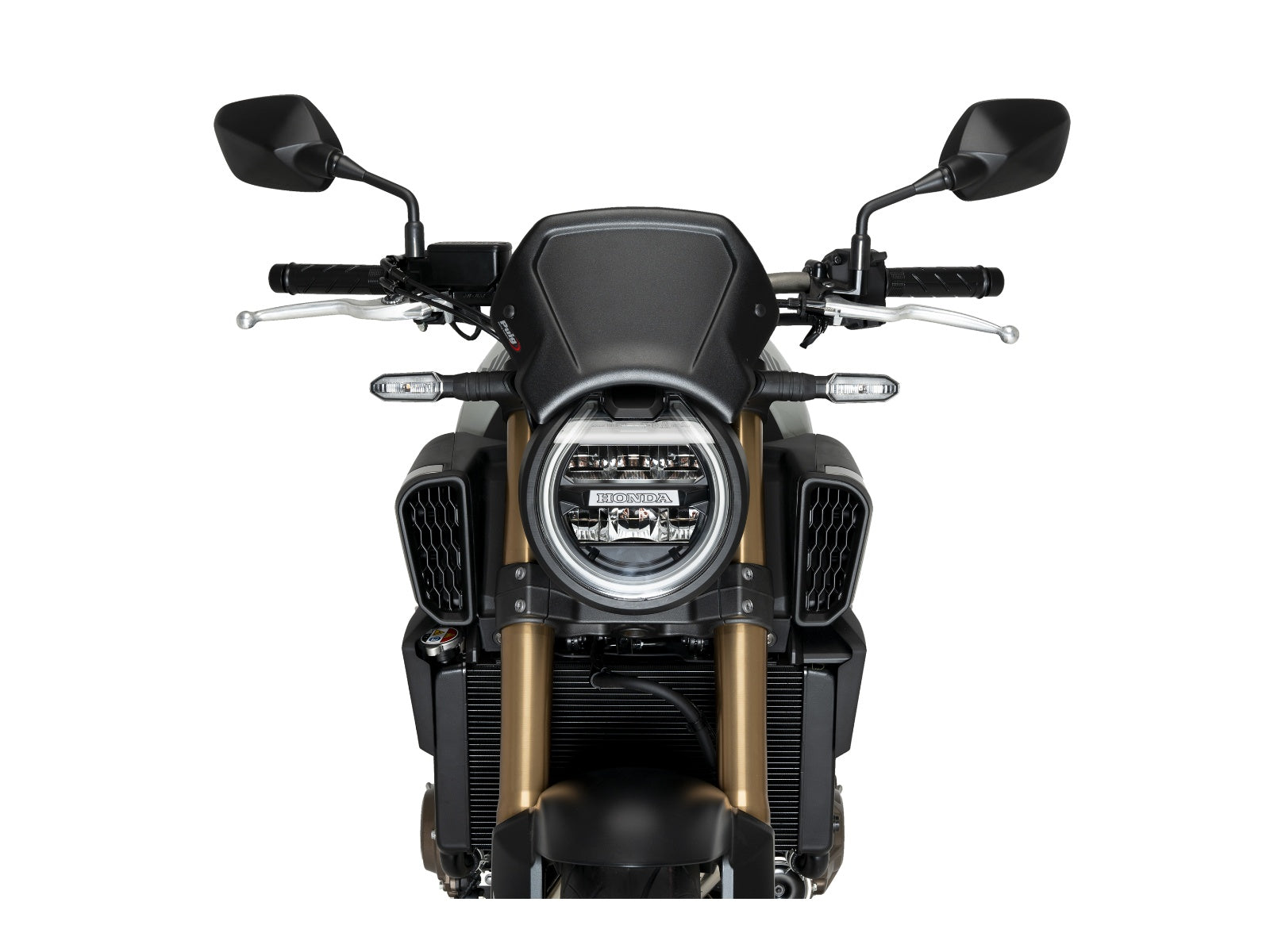 Puig Aluminium Fly Screen In Black for Honda CB650 R Neo Sports Cafe (24-25)