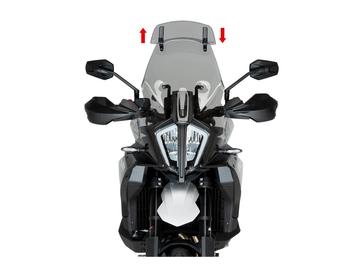 Puig Touring Screen With Extender In Clear for KTM 890 SMT (23-24) Main image