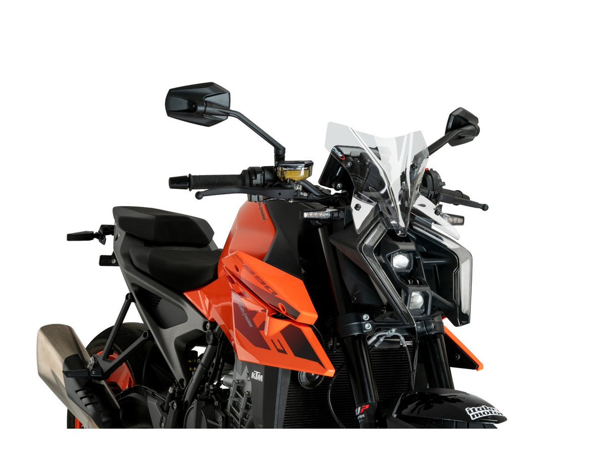 Puig New Generation Sport Screen In Clear for KTM 990 Duke (24-25) Main image