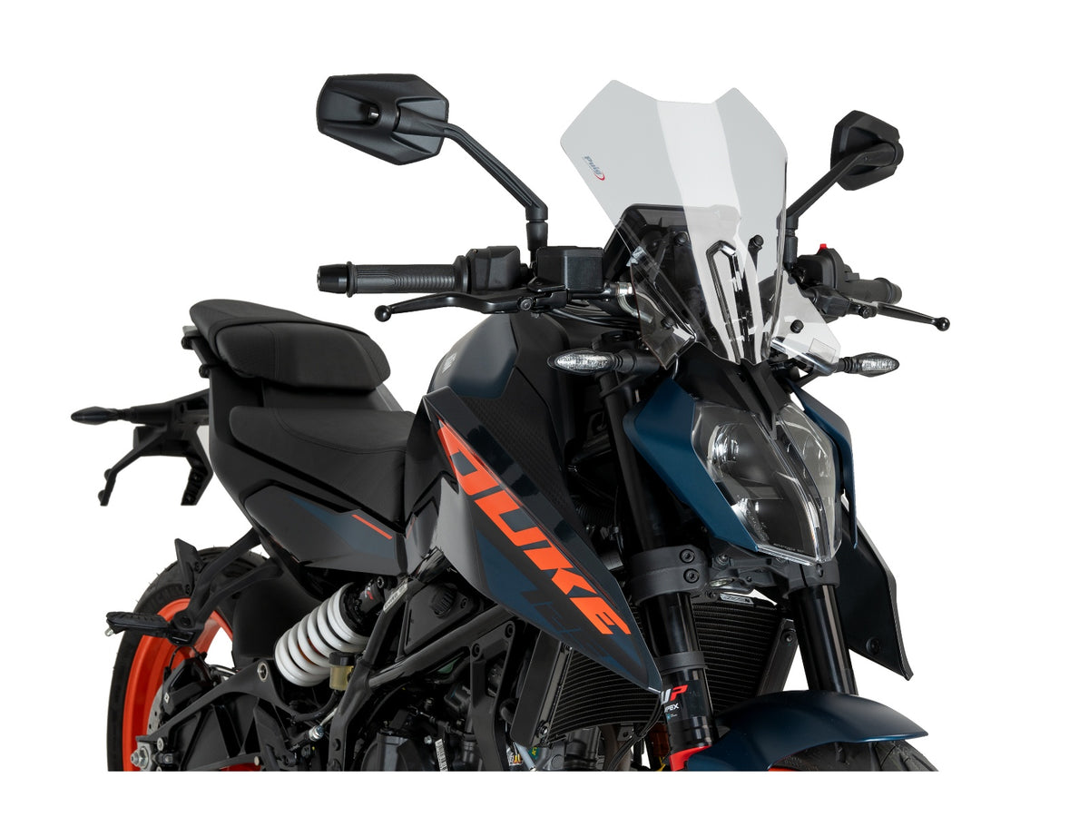Puig New Generation Touring Screen In Clear for KTM 390 Duke (24-25) Main image