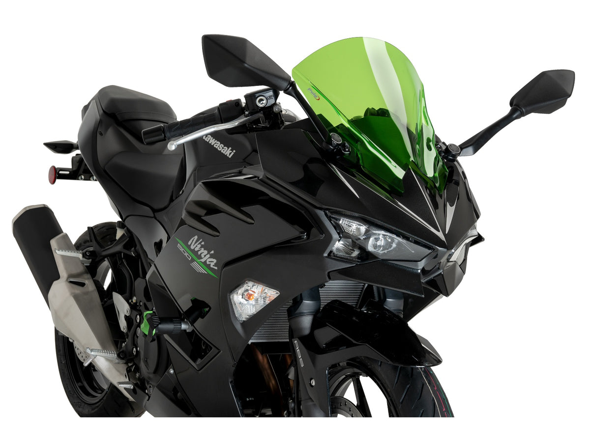 Puig R-Racer Screen In Clear for Kawasaki Ninja 500 (24-25)