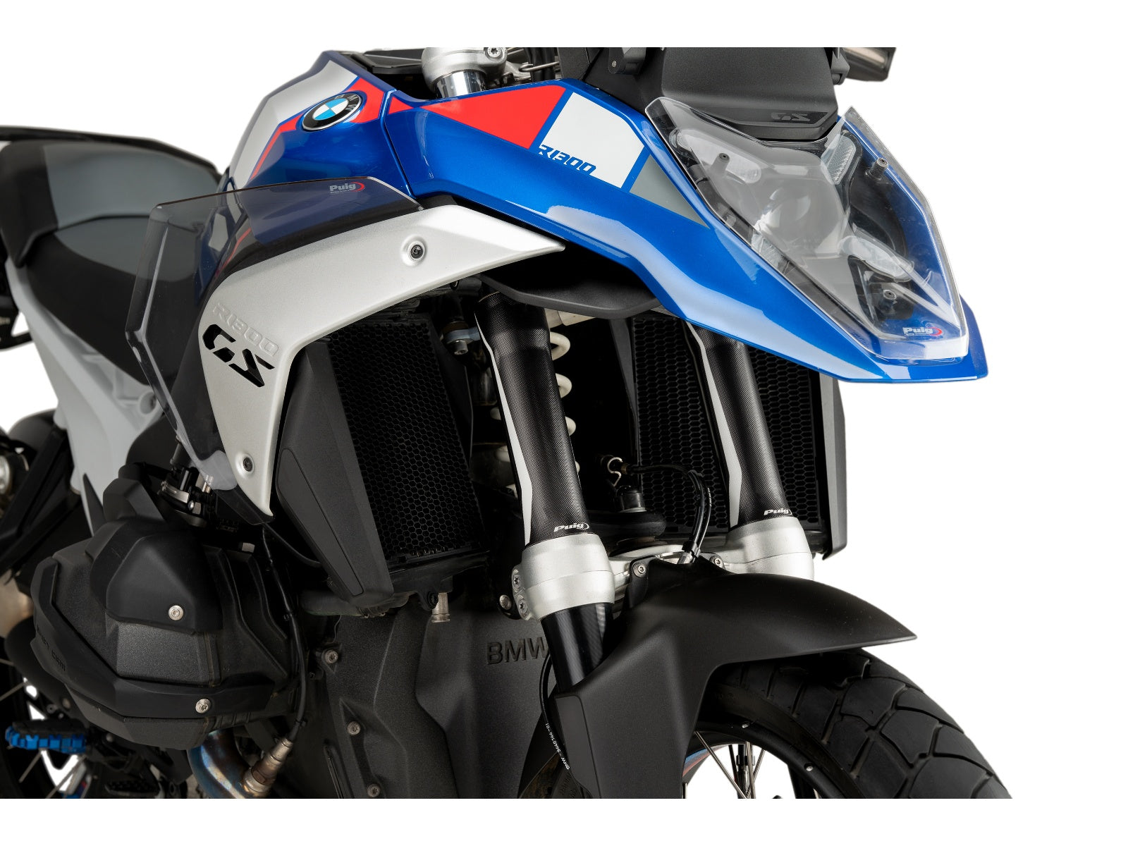 Puig Front Fork Cover In Black for Honda CB650 R Neo Sports Cafe (19-25)