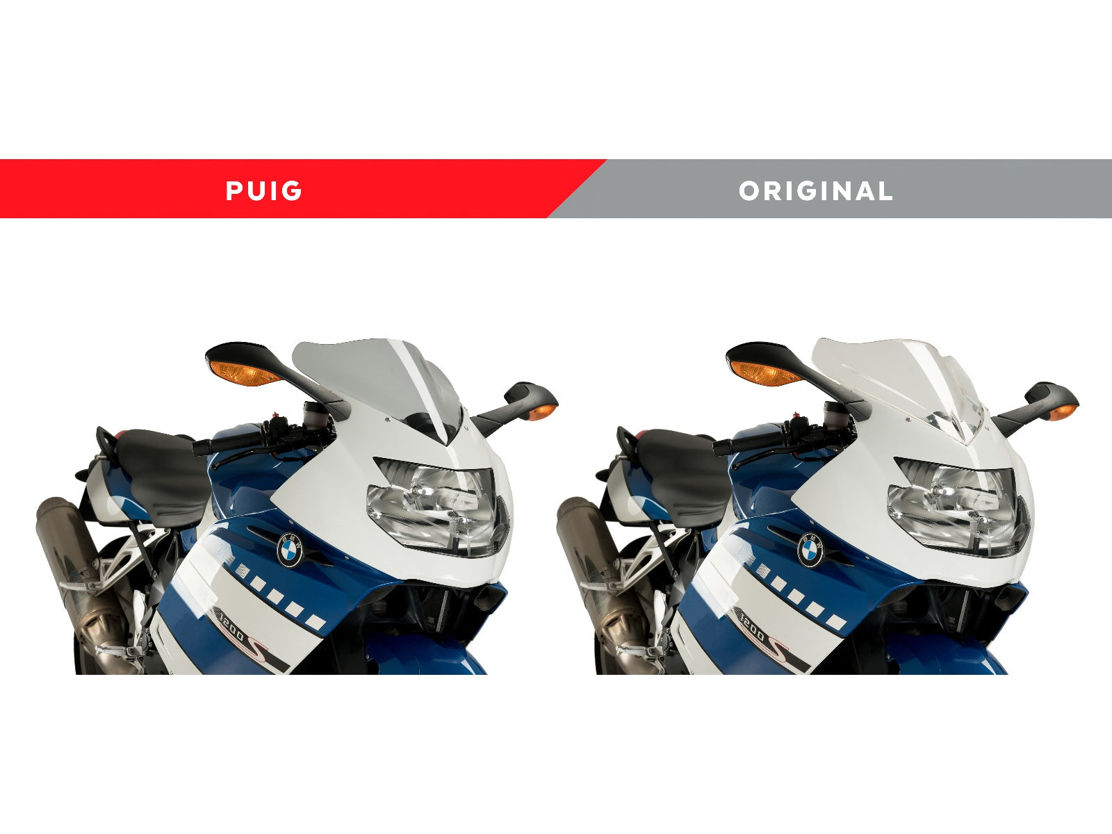 Puig Touring Screen In Clear for BMW K1200 S (04-08)