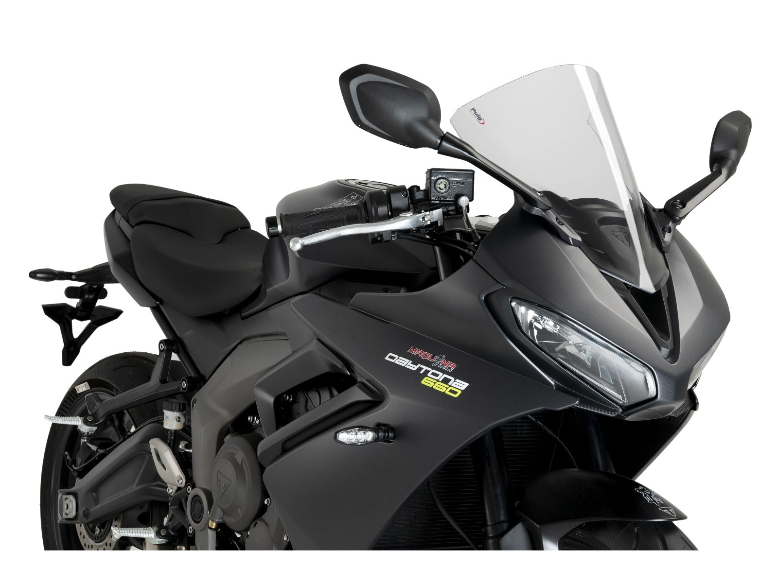 Puig R-Racer Screen In Clear for Triumph Daytona 600 (24-25)