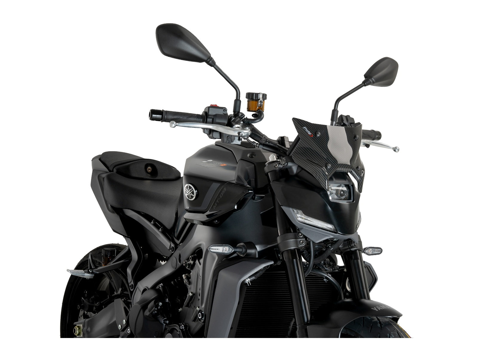 Puig New Generation Sport Screen In Matt Black for Yamaha MT-09 (24-25)
