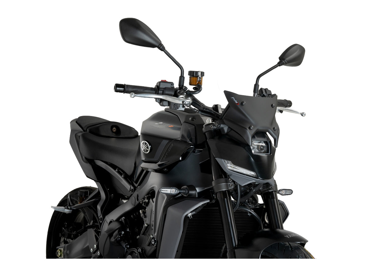 Puig New Generation Sport Screen In Matt Black for Yamaha MT-09 SP (24-25) Main image