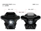 Puig Batwing Sport Screen In Clear for Harley Davidson Street Glide FLHXSE (24)
