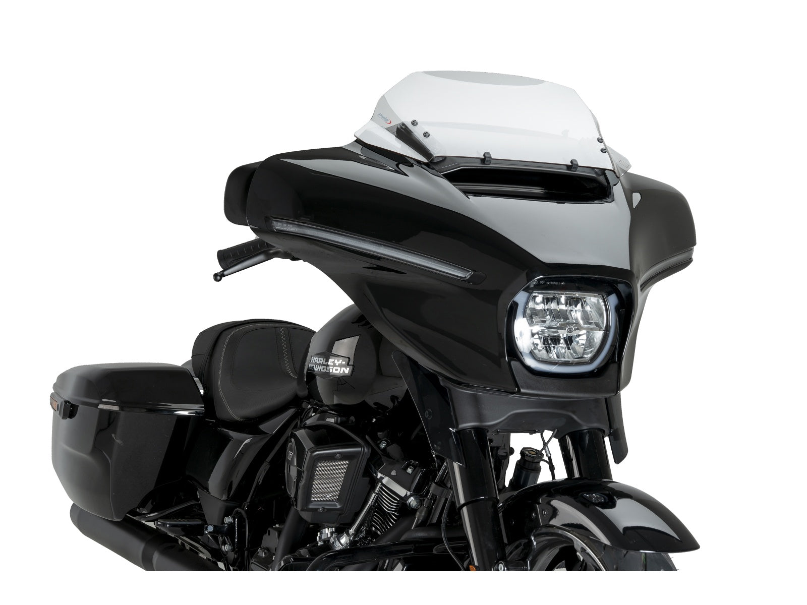 Puig Batwing Sport Screen In Clear for Harley Davidson Street Glide FLHXSE (24)