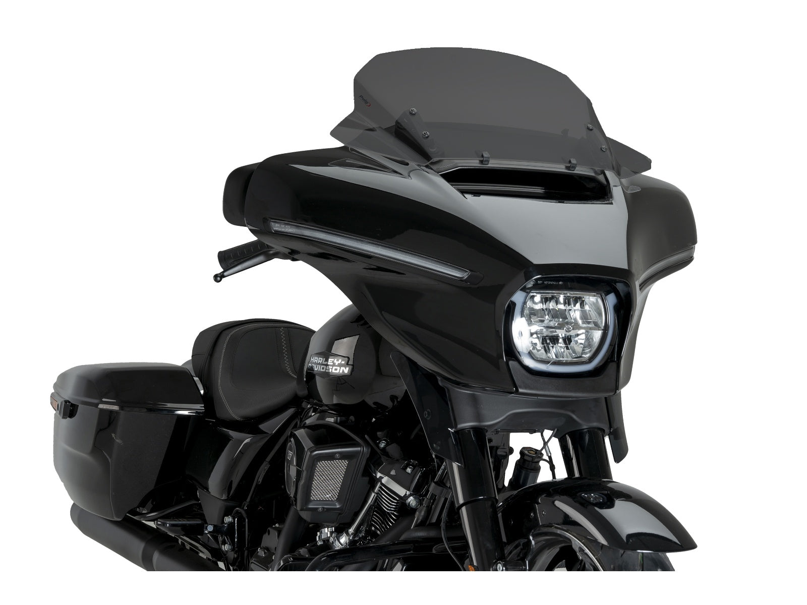 Puig Batwing Sport Screen In Clear for Harley Davidson Street Glide FLHXSE (24)