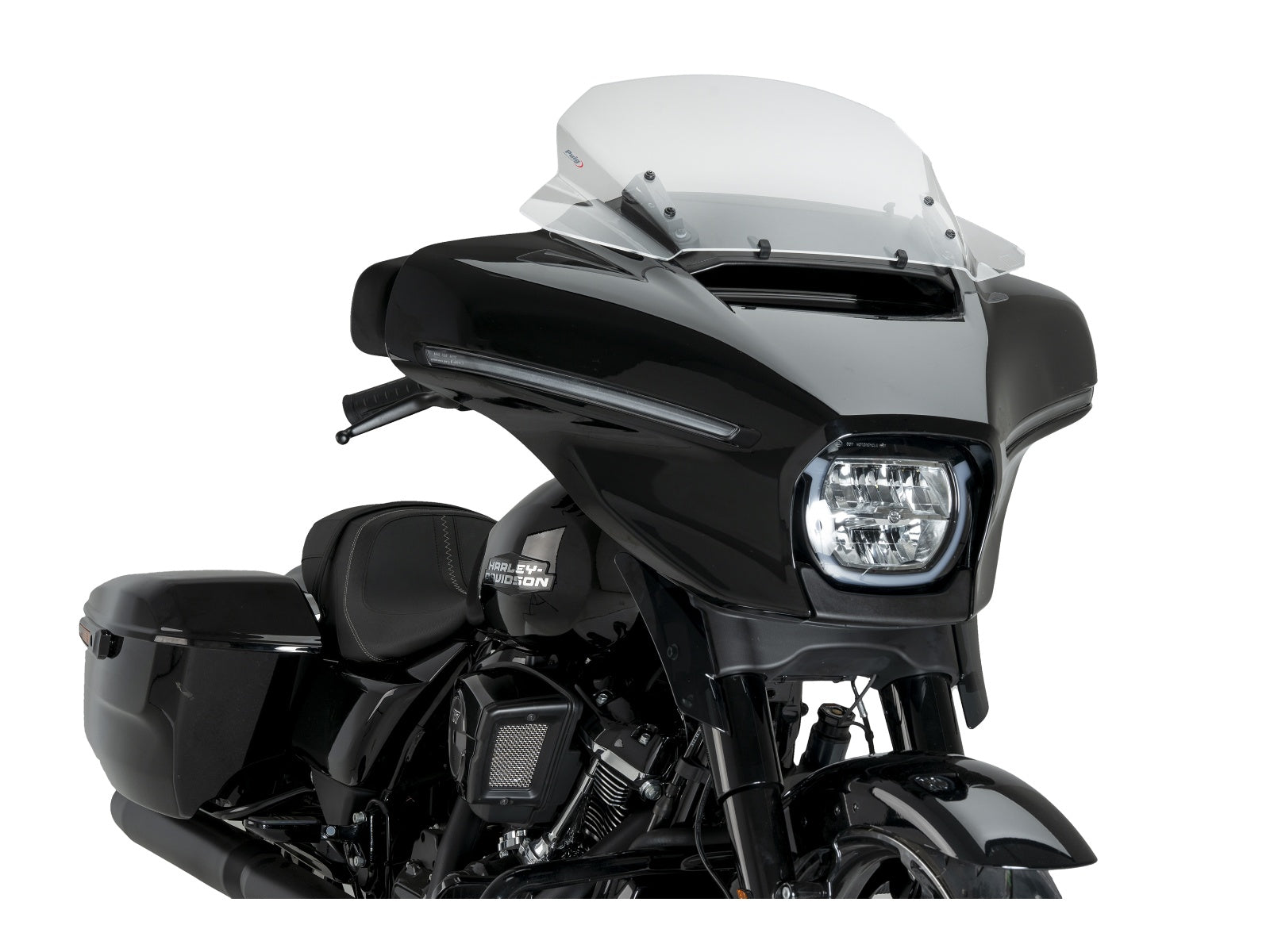 Puig Batwing Sport Screen In Clear for Harley Davidson Street Glide FLHXSE (24)