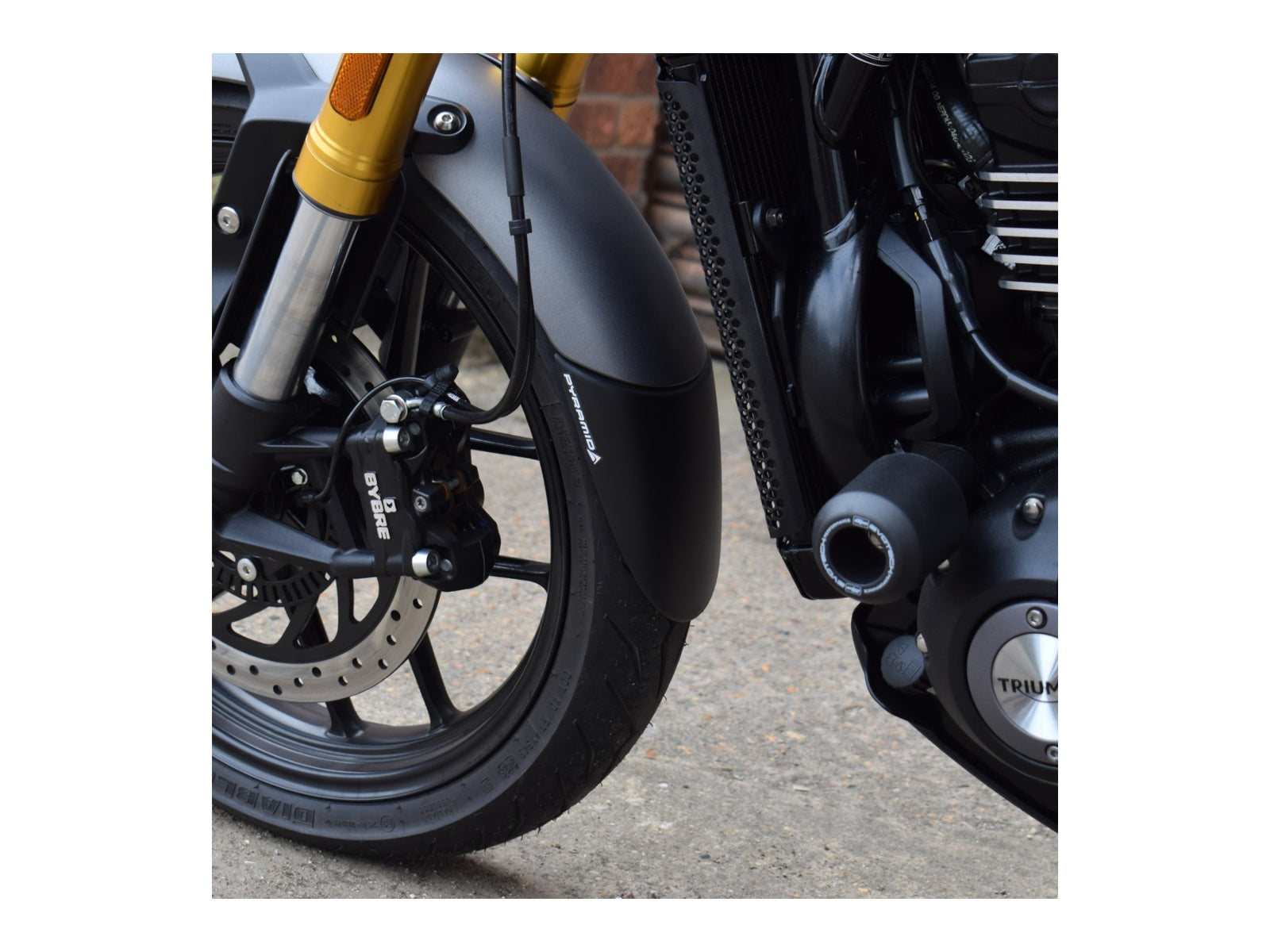Puig Front Mudguard Extender In Black for Triumph Speed 400 (24-25)