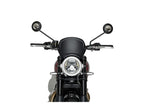 Puig Retro Fly Screen In Matt Black for Triumph Scrambler 1200 X (24-25)