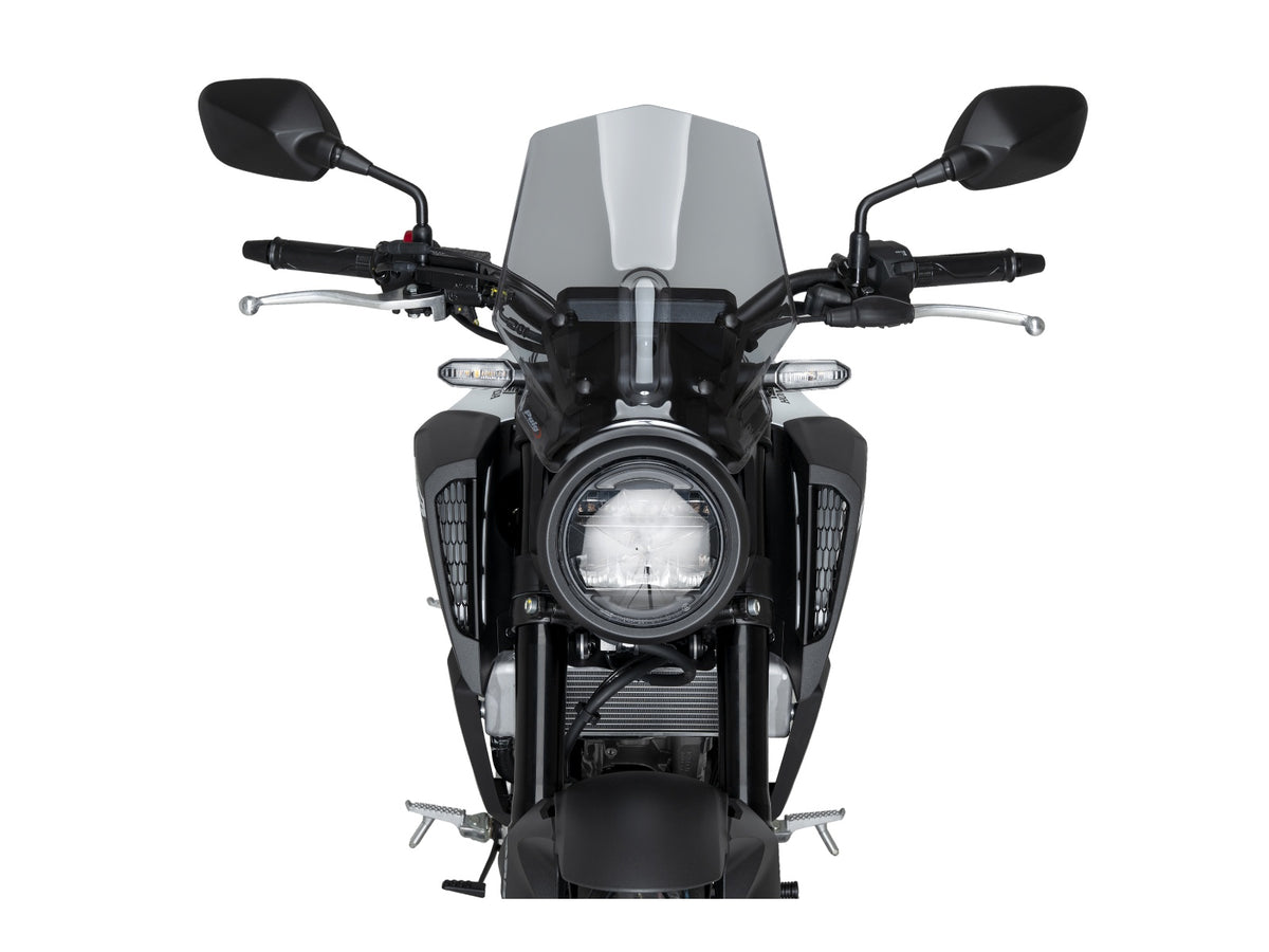 Puig New Generation Sport Screen In Light Smoke for Honda CB125 R Neo Sports Cafe (24-25) Main image