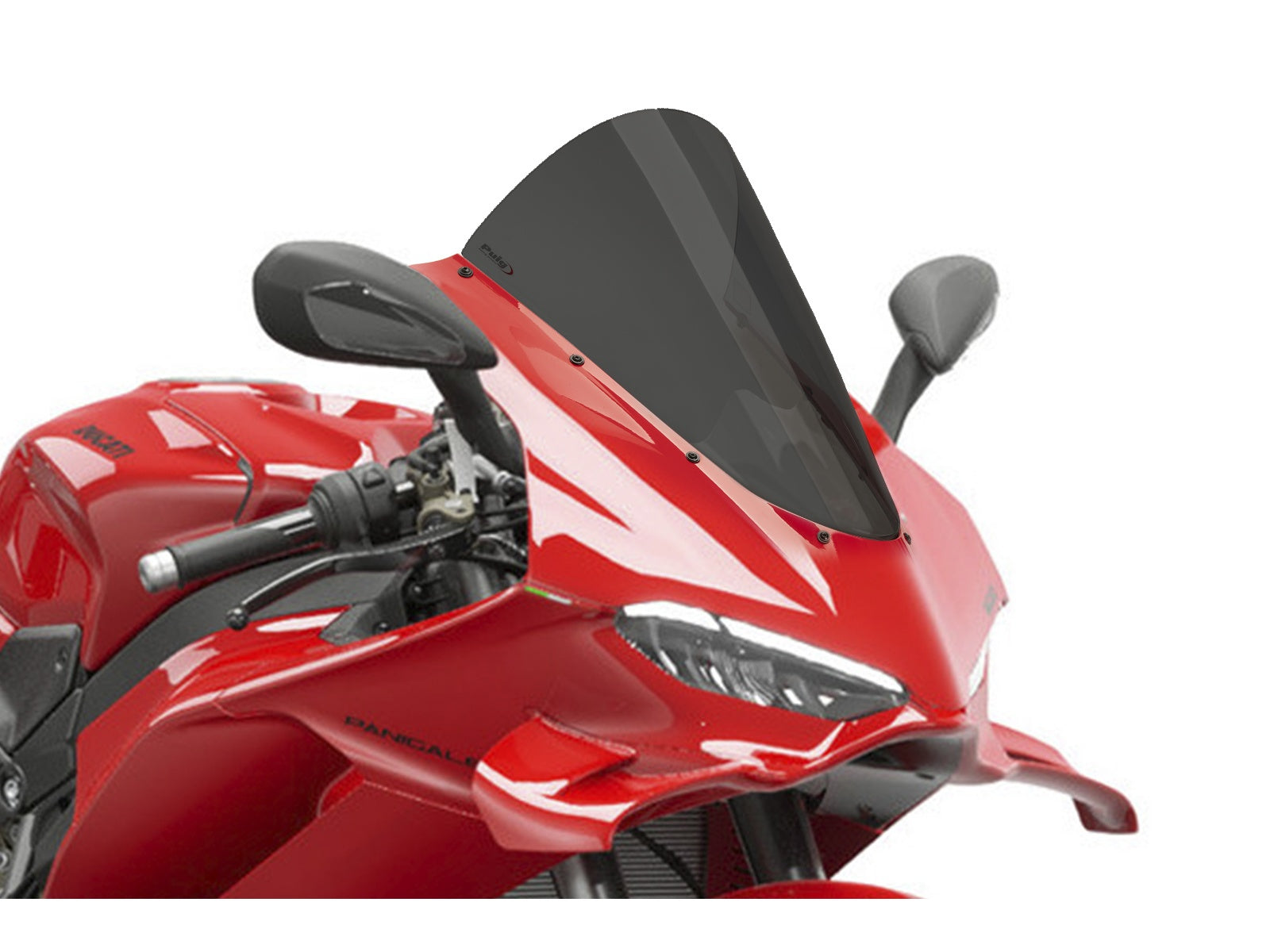 Puig R-Racer Screen In Clear for Ducati Panigale V4 S (25)