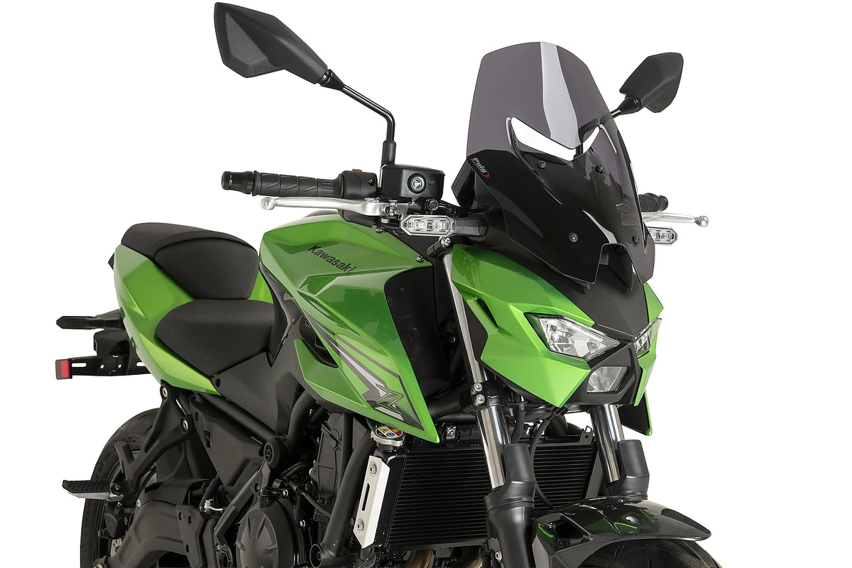 Puig New Generation Touring Tall Screen In Dark Smoke for Kawasaki Z650S (26)