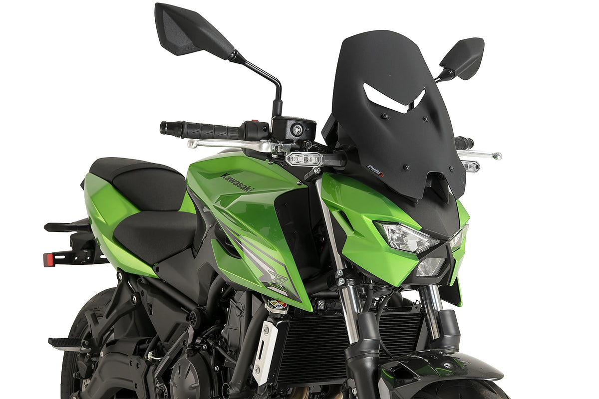 Puig New Generation Touring Tall Screen In Matt Black for Kawasaki Z650S (26)