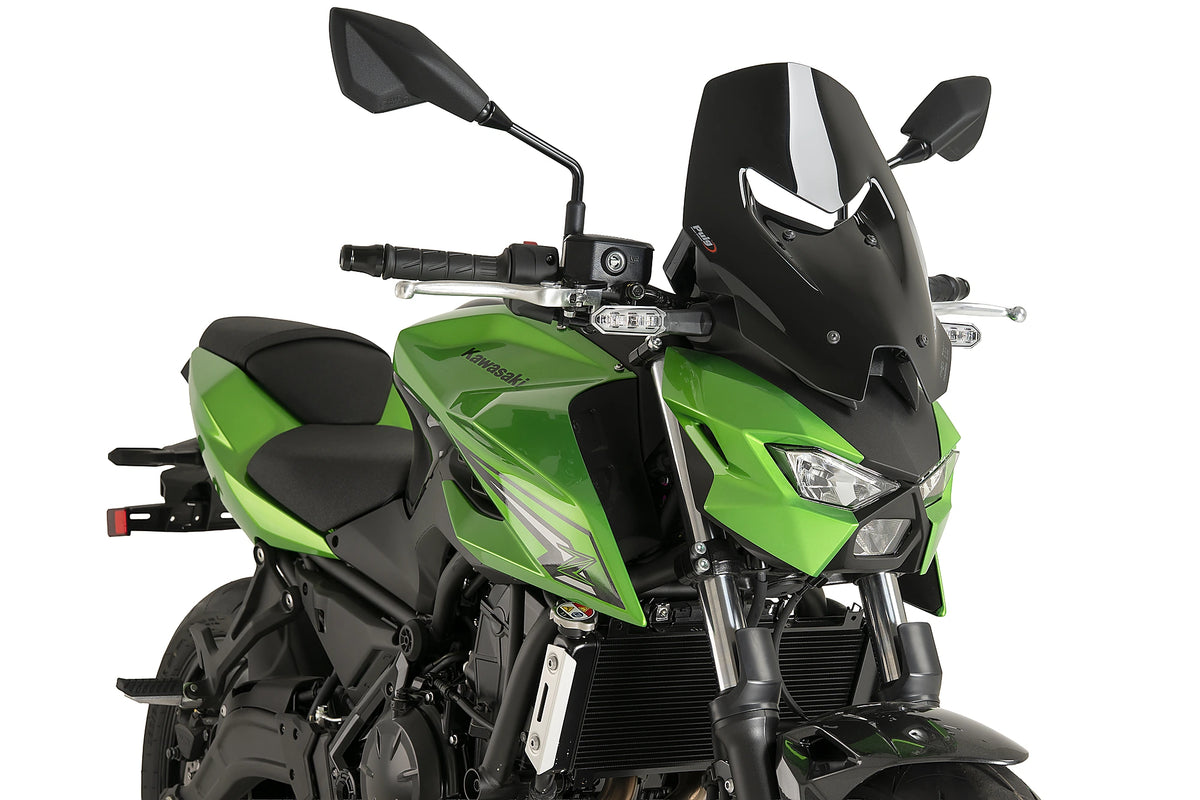 Puig New Generation Touring Tall Screen In Black for Kawasaki Z650S (26)